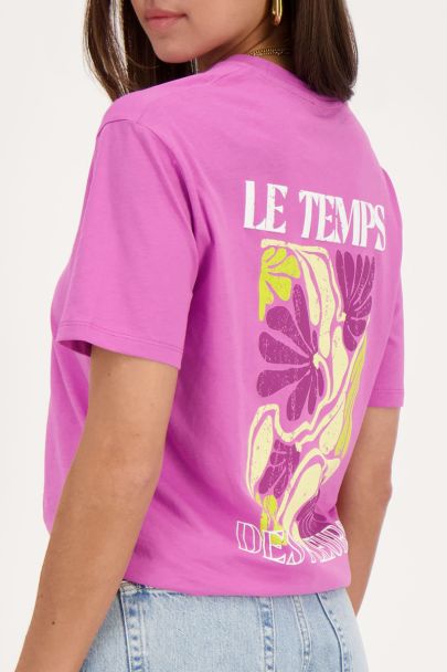 Roze T-shirt le temps