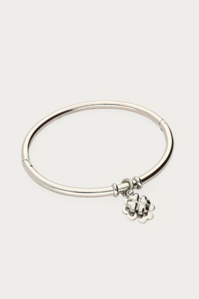 Gratitude bangle met klavers
