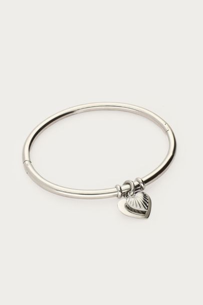 Gratitude bangle met hartjes