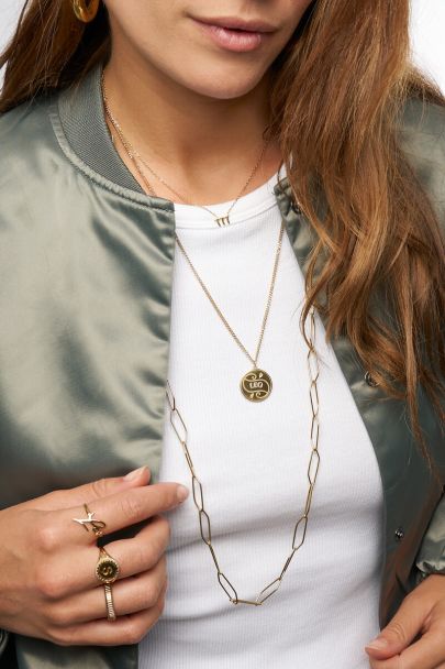 Necklace Zodiac with round charm