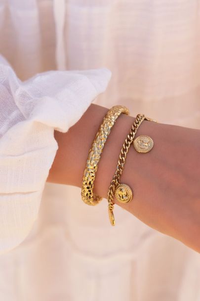 Bracelet with coin charms