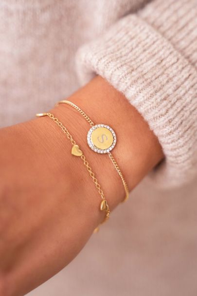 Armband met hartjes