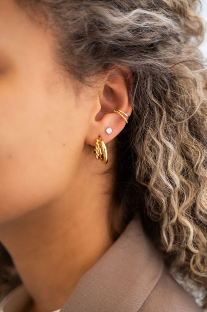 Ear cuff double ring