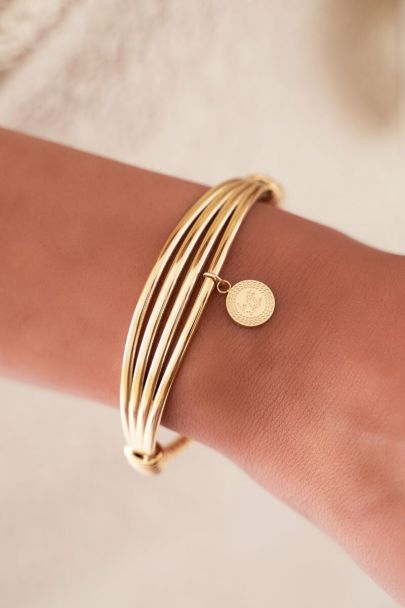 Bangle with charm & layers