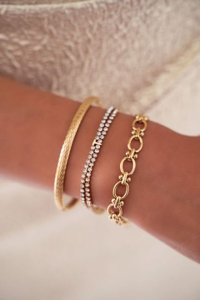 Chain bracelet with beading