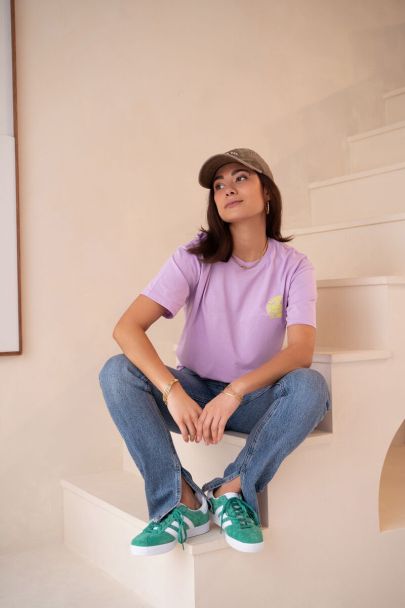 T-shirt lilas rive gauche droite