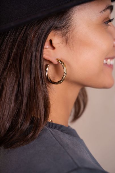 Chunky twist earrings