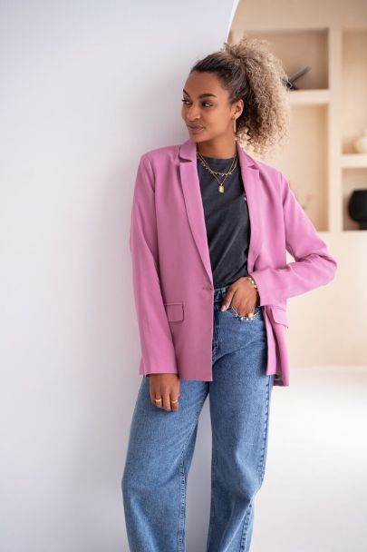 Roze blazer