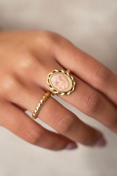 Bold Spirit rosa Kamee-Ring