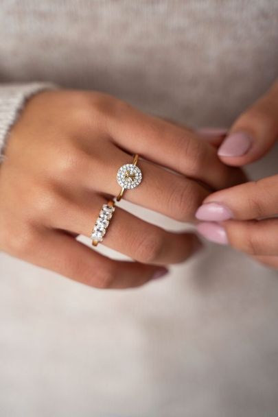 Rings with discount initials on them
