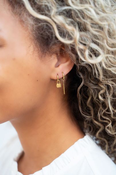 Boucles d’oreilles points & barre