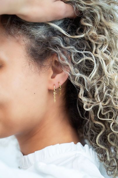 Boucles d’oreilles avec éclair 