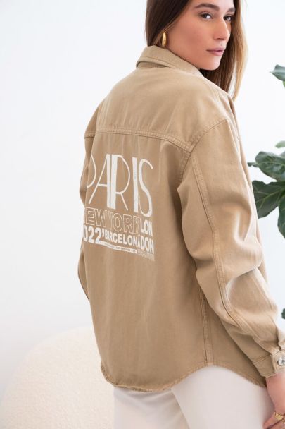 Beige spijkerjas La Vie a Paris