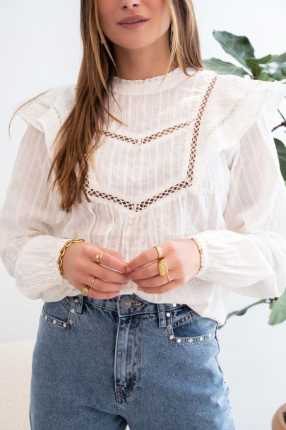 Witte blouse dames Shop ruime aanbod My Jewellery