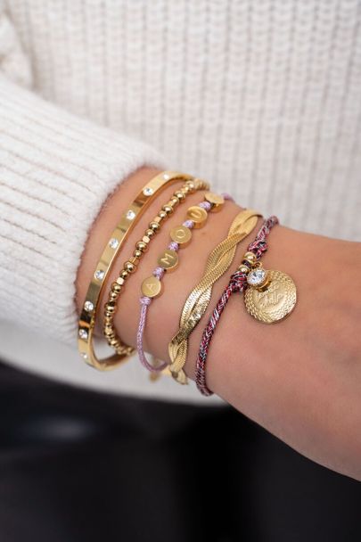 Souvenir pink amour charm bracelet