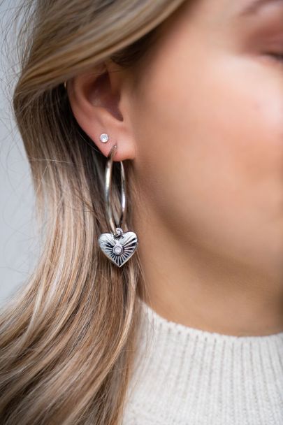 Boucles d’oreilles avec breloque Lucky in love