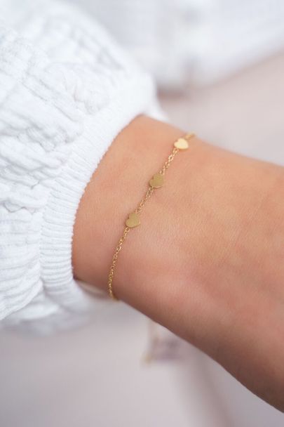 Bracelet diplôme trois cœurs