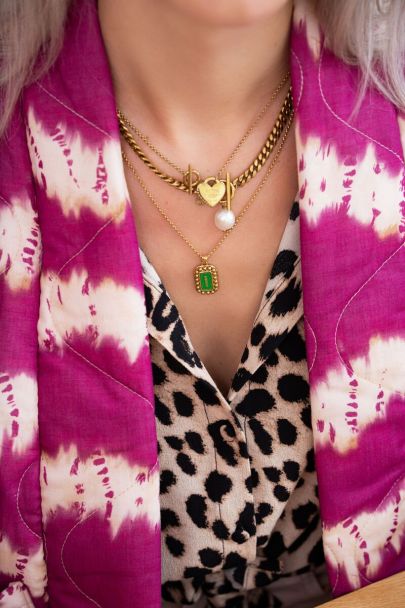 Bold Spirit ketting groene amour bedel