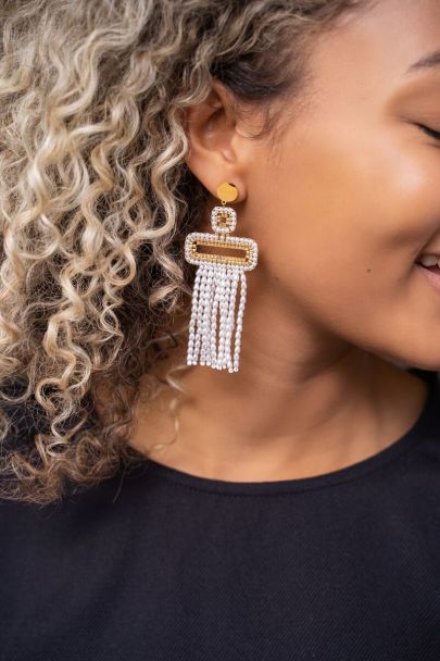 Boucles d’oreilles tendance avec perles