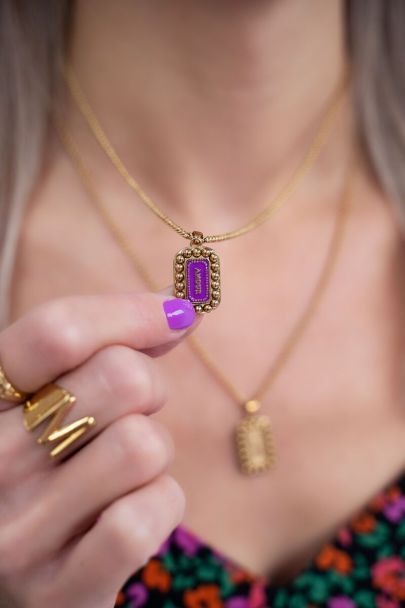 Bold Spirit necklace with purple Amour charm