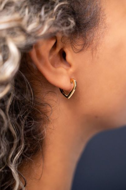Open heart earrings
