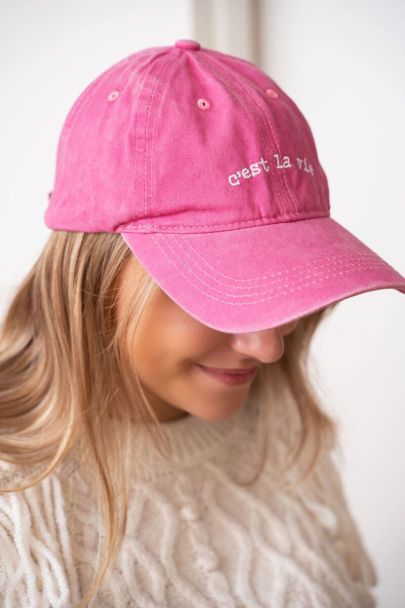 Rosa Cap „c'est la vie“