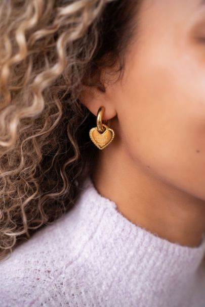 Boucles d'oreilles « Candy Couture » avec grands cœurs