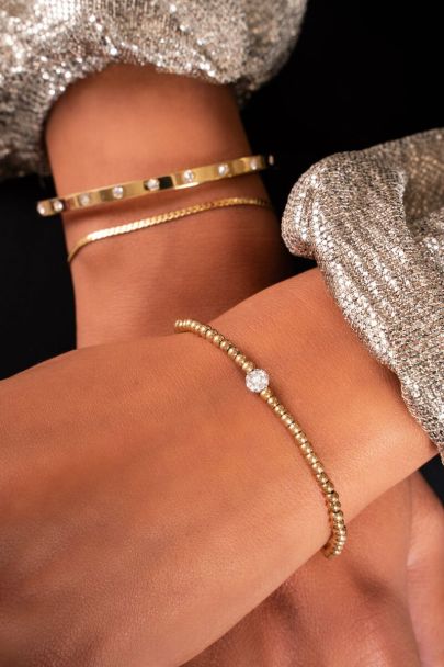 Sieraden Armbanden Handkettingen vinger armband / Ketting Hand Armband Delicate Ring Armband Gouden Sierlijke Ring Armband / Gouden Vinger Armband / Festival sieraden 