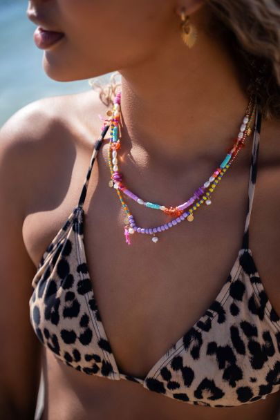 Sunchasers beaded necklace with pearls
