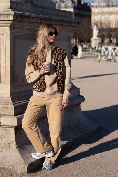 Beige cargobroek