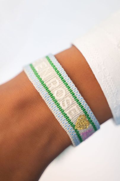 Groene bohemian armband amour