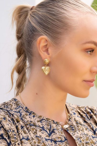 Statement oorhanger met hartje
