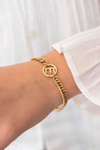 Bracelet avec initiales épaisses