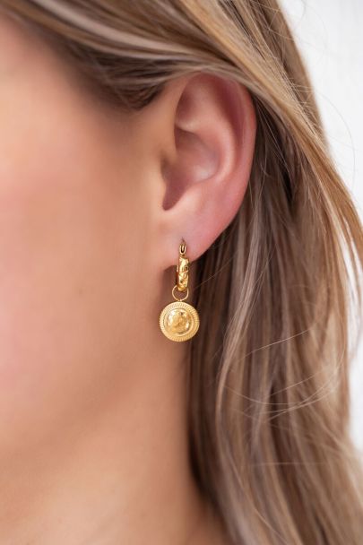 Boucles d’oreilles avec pièce