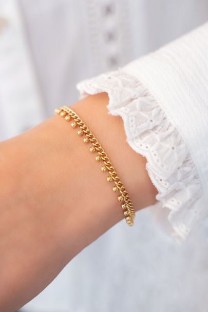 Schakelarmband met bolletjes