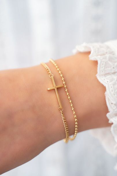 Bold Spirit double bracelet with cross