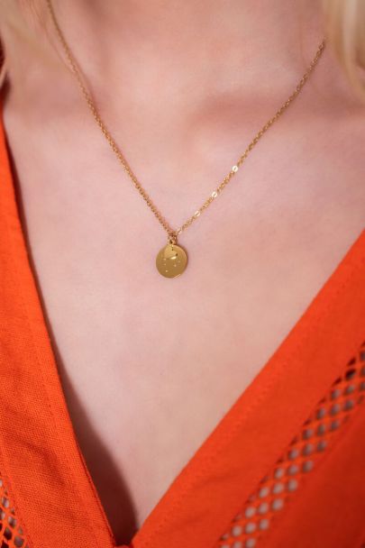 Collier chaîne médaillon et coeur