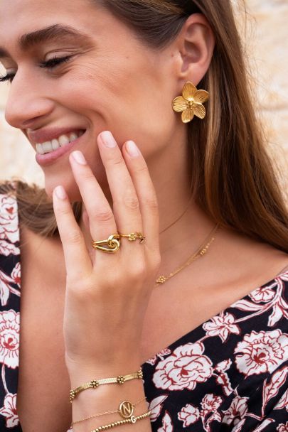 Birth Flower Ring mit Blume