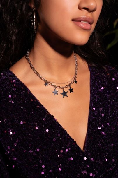 Universe statement necklace with stars