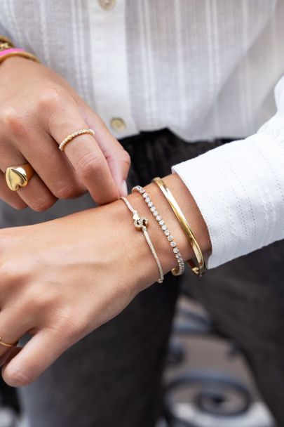 Bracelet MOOD avec cristaux transparents