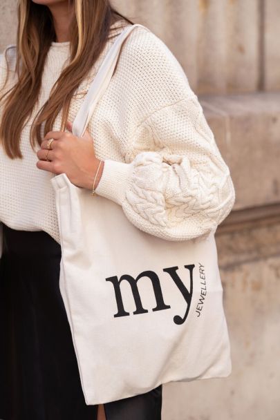 Beige My Jewellery tote bag