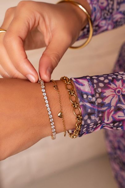 Armband met hartjes