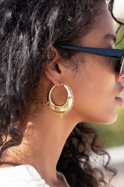 Statement beaded earrings