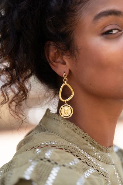 Bold Spirit earrings with coin