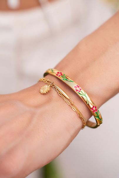 Casa Fiore sunflower charm bracelet