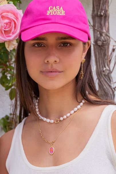 Casa Fiore orange pearl necklace