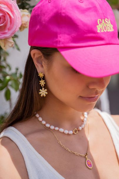 Casa Fiore earrings with three flowers