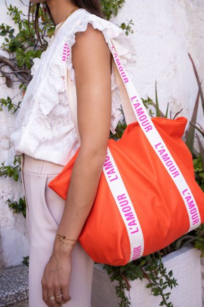 Oranje shopper l'amour