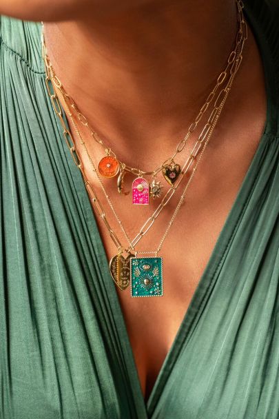 Mystic Kette mit grünem Anhänger