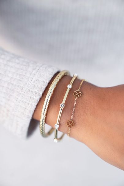 Bangle met geruit patroon 